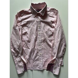 Women's‎ Vineyard Vines Long Sleeve Button Shirt - White/Coral - Size 8